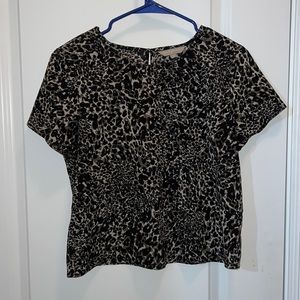 Banana republic animal print top